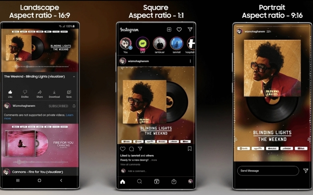 I will make youtube and instagram music visualizer