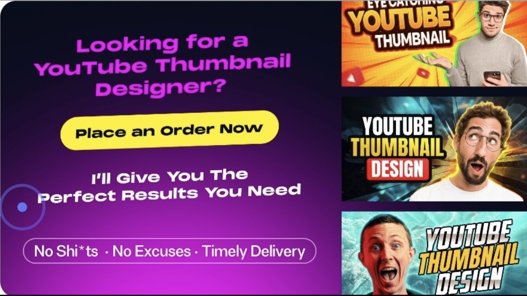 I will design an attractive YouTube thumb for your new video